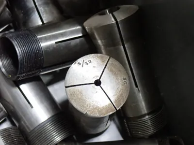 Hardinge, Reliance   5/32, 3/4, 11/64 Collets, Collet Stand