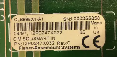 USED FISHER ROSEMOUNT CL6895X1-A1