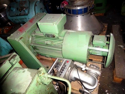 Ellerwerk 736 U-A perforate basket centrifuge, 316SS.
