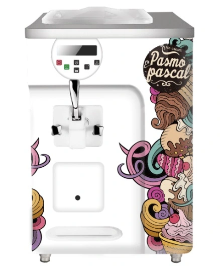 186-0001 Pasmo S111A2 Tabletop Single Flavor Ice Cream Dispenser Freezer