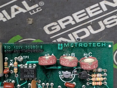 Metrotech 500B018 Pipe and Cable Locator I/O Board 500B197 500B156 Rev F Used