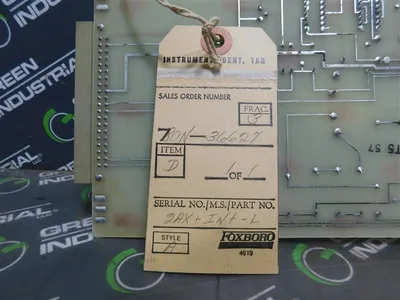 Used FOXBORO 2AX+INT-L Electrical Controls | Green Industrial #680555