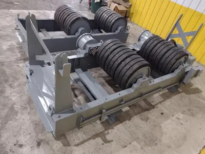 120 TON (240,000 LBS) RANSOME PANDJIRIS POWERED TANK TURNING ROLLS, POWER & IDLER: STOCK #23143
