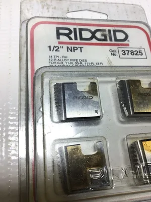 Ridgid 37825 12-R Alloy Pipe Dies 1/2″ NPT 14 TPI-RH
