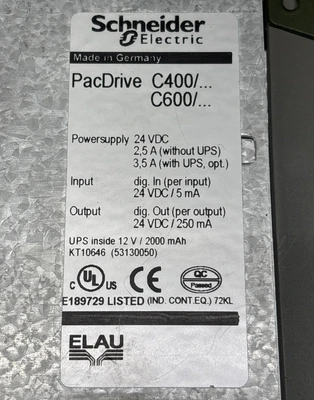 Used Schneider Electric C400/A8/1/1/1/10 Servo Drives Indiana US | J&J Industrial Supply #1548347