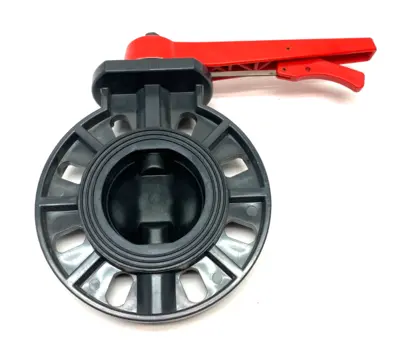 100-4 | Manual PVC-U Butterfly Valve 4", Wafer Style - New – Open Box