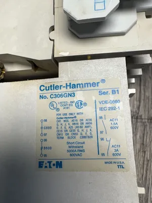 CUTLER HAMMER CN15DN3 C306GN3 C320KGS3 C320KGT15 Electrical/PLC/Automation | ESS Industrial Equipment Sales (10)