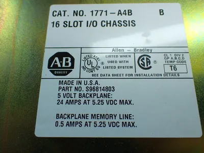 Used ALLENBRADLEY 1771A4B PLC Chassis Ohio US | HGR 24 #1095200