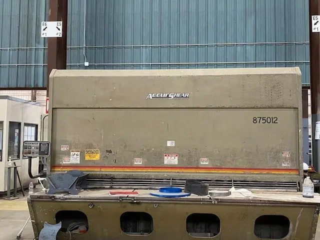 Used 2001 ACCURSHEAR 875012 Power Squaring Shears (Inch) Ohio US | G-2000, Inc. 6 #177670
