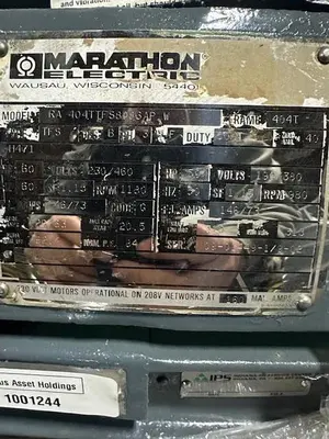 Used MARATHON SQUIRREL CAGE A.C. Motors Ohio US | Surplus Asset Holdings #1187390