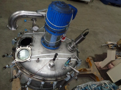 500 L S/S APV JKTD Hemispherical Reactor 3kW