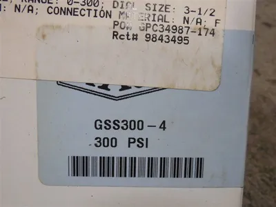 Ashcroft GSS300-4 Pressure Gauge 0-300 PSI New NIB