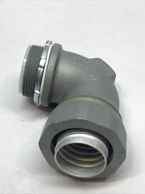 USED APPLETON ELECTRIC 90° LIQUIDTIGHT CONNECTOR 1-1/2" LT FLEX INSULATED