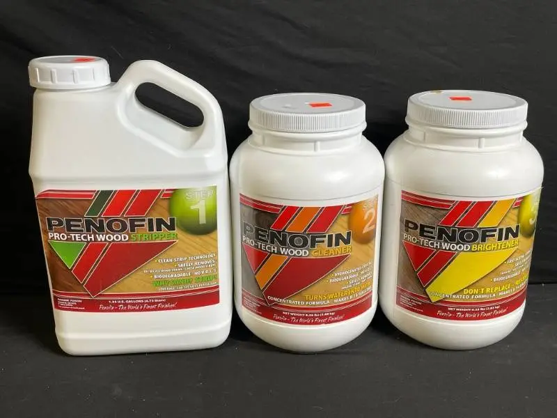 Penofin Pro-Tech Wood Stripper Step 1, Cleaner Step 2 & Brightener Step 3 Kit