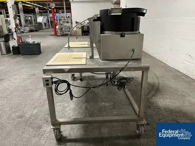 Unknown Table with Vibratory Bowl Feeders, Portable