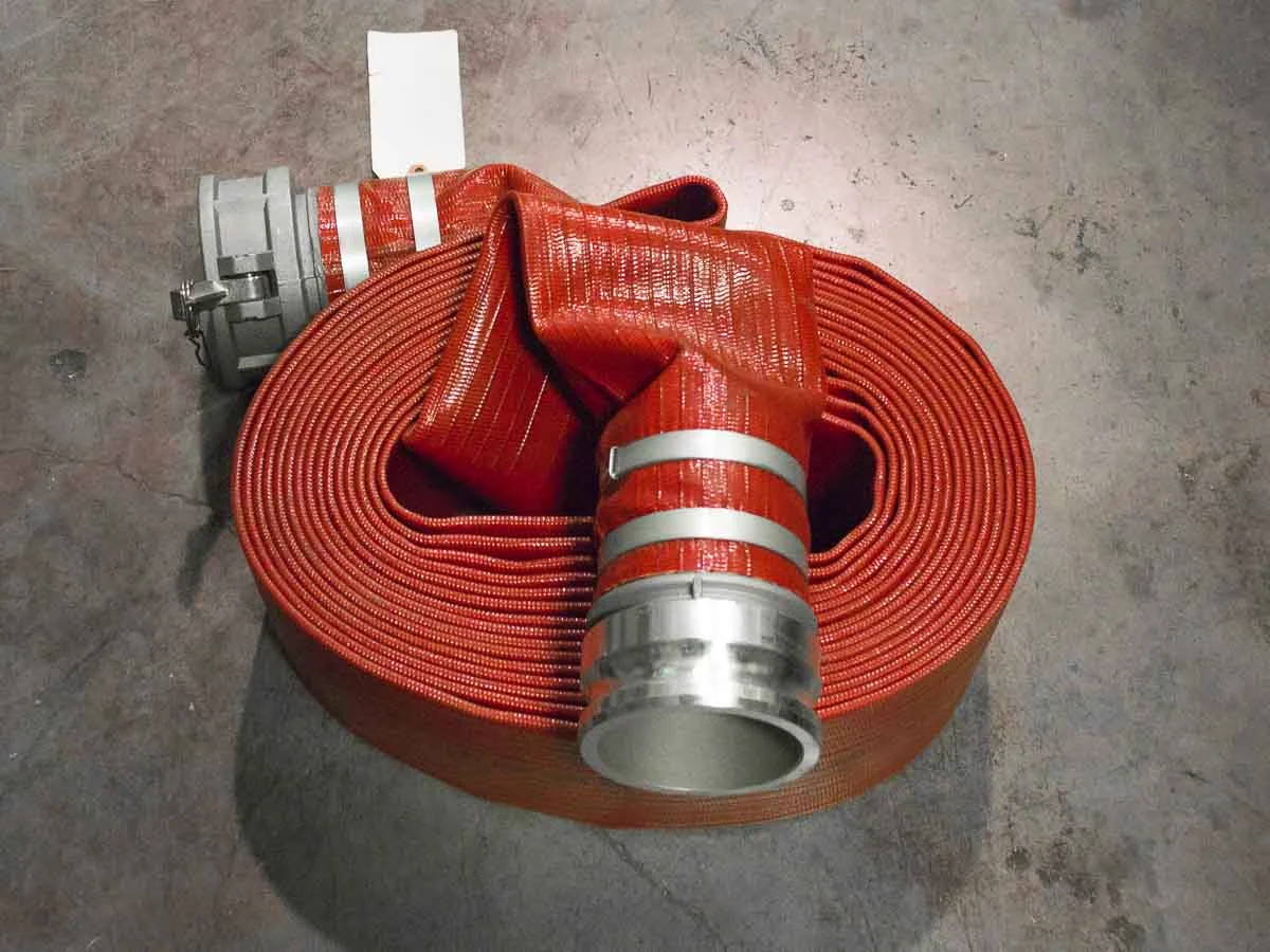Large rubber covered discharge hose 5″ ID