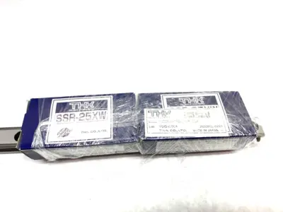 USED THK LINEAR GUIDE RAIL AND BLOCK ASSEMBLY, 440MM RAIL LENGTH, 2-BLOCKS