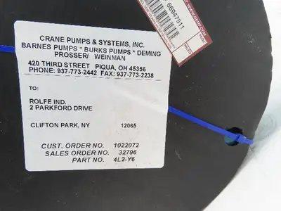 Crane Weinman 4L2-Y6 Split Case Centrifugal Pump 5x4" Flanged Horizontal