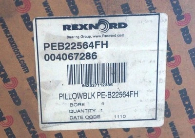 NEW REXNORD PE-B22564FH PILLOW BLOCK 4" BEARING PEB22564FH