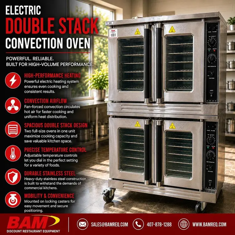 New | in-Stock ELITE HECO-9KW Electric Ovens Florida US | BAM Discount Restaurant Equipment #1321478