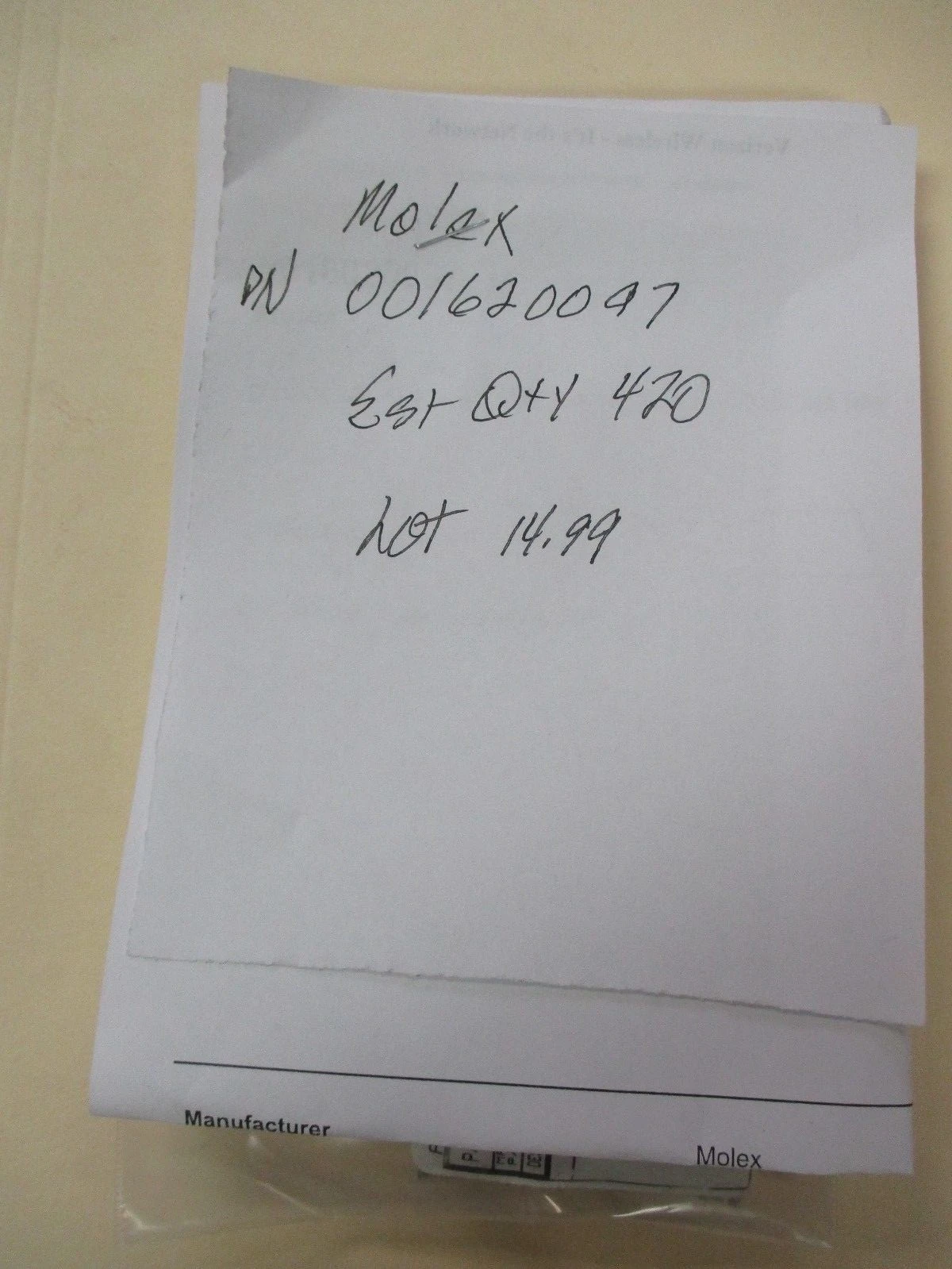 NEW Molex 001620097