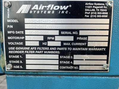 USED AIRFLOW DCH2-BI-AP3-HOPPER