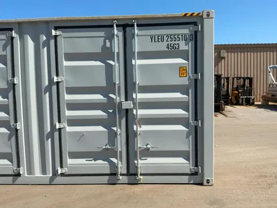 2026 40’L x 8’W x 9’ 6”T High Cube Shipping/Ground Container, swing doors on one end and four sets o...