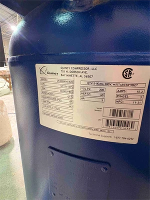 Used QUINCY 253DS80VCB20 Tank Mounted Air Compressors Texas US | MachineryMax #1335146