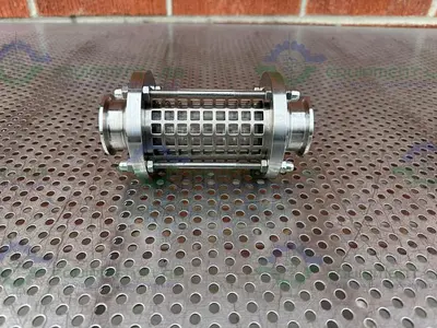 USED GLACIER TANKS SGF-TW-G150-KFM-9MM TRI CLAMP INLINE SIGHT GLASS 1 1/2" FITTING