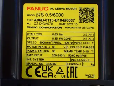 USED FANUC A06B0115B104#0037