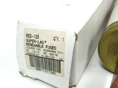 NEW COOPER BUSSMANN RES-125 SUPER LAG RENEWABLE FUSE RES125