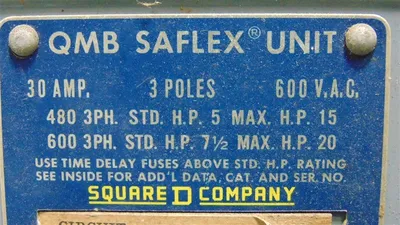 Square D QMB-3603-T Panelboard Branch Switch 30 Amps 600VAC Series 3 Used