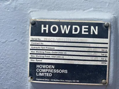 Used 2011 HOWDEN _UNKNOWN_ Centrifugal Air Compressors North Carolina US | DH Griffin Used Equipment #1383826