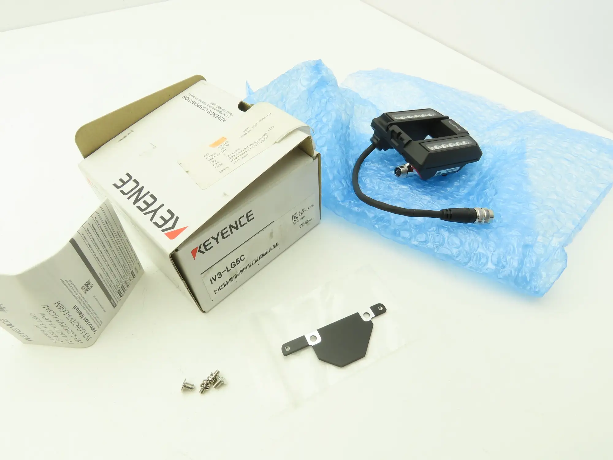 Keyence IV3-LG5C AI Imaging LED Light Unit for Compact Vision Sensor Camera