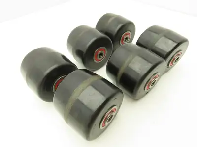 Magline 140141 Roller 3"W x 3.5"H 7/16" ID Used On Various Dollies Lot of 6