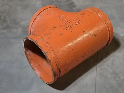 6" Grooved End Tee Pipe Fitting, Fig 519S