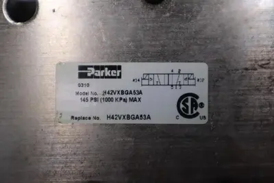 NEW OPEN BOX PARKER H42VXBGA53A 120VAC 145PSI STK GF778