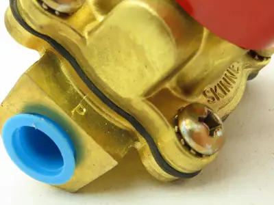 Lancer 2LD2LB3102 2-Way Skinner Hot Water Valve 3/8"NTP N.C. 0-100 psi 120v