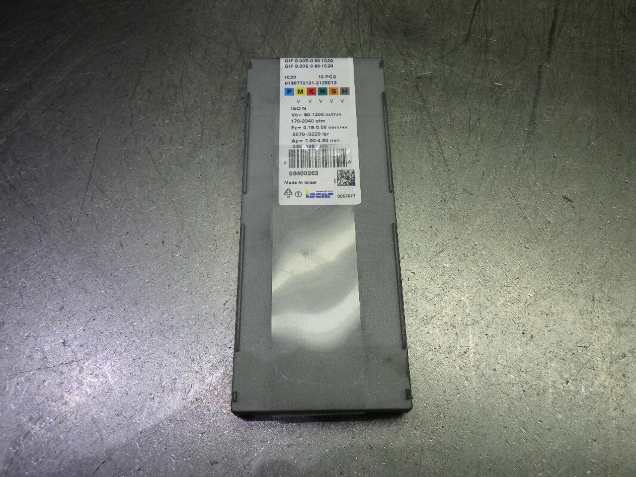 Iscar Carbide Grooving Inserts QTY10 GIF 8.00E-0.80 IC20 (LOC512)
