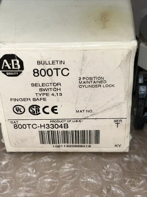 NEW Allen-Bradley 800TC-H3304B
