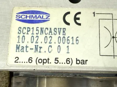 USED SCHMALZ COMPACT VACUUM EJECTOR 10.02.02.00616