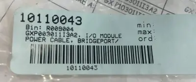 NEW HARDINGE GX P003011I3A2 I/O MODULE POWER CABLE 1601619