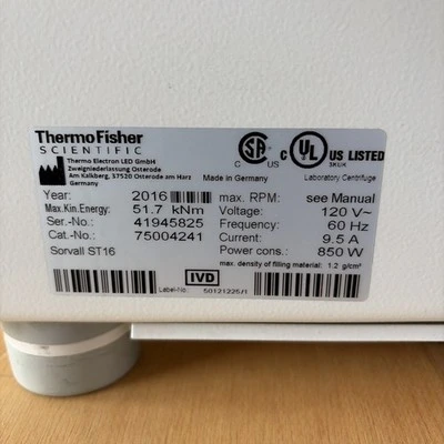 USED Thermo Scientific Thermo Scientific Sorvall ST 16