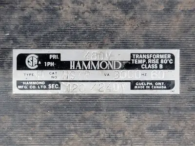 USED HAMMOND MANUFACTURING HS7P