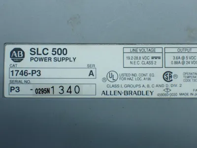 USED ALLENBRADLEY 1746P3