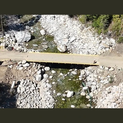 16ft Wide x 80ft Long L-100 Portable Steel Bridge