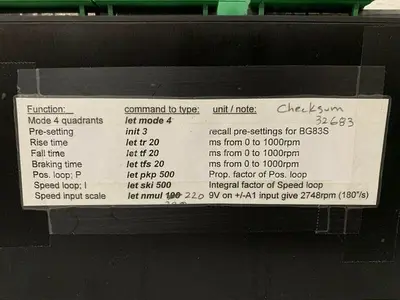 USED DUNKERMOTOREN BGE9010 SERVO DRIVE