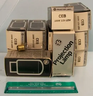 QTY. 12. PROJECTION LAMP CEB 100W 115V-125V....