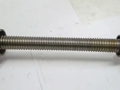 Ball Screw Assy 1 1/2" Dia 1/4" Pitch 15" Travel 33" OAL From CNC Lathe