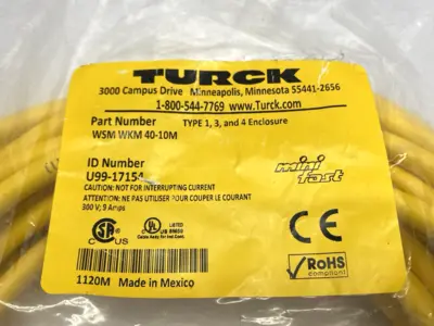 NEW TURCK WSM WKM 40-10M, U99-17154